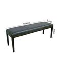 Clearance - Juliette Crocodile Brown Leather Brown Dining Bench - FSS16154