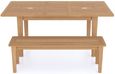 Henley Oak and Rattan Dining Bench