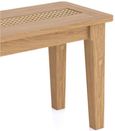 Henley Oak and Rattan Dining Bench