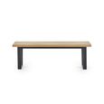 Hilton Dining Bench - Herringbone - Oak