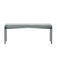 Leonie Grey Fabric Dining Bench