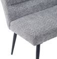 Monza Grey Fabric Corner Dining Bench - LHF