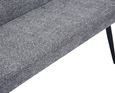 Monza Grey Fabric Corner Dining Bench - LHF
