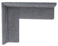 Monza Grey Fabric Corner Dining Bench - RHF