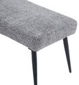 Monza Grey Fabric Dining Bench