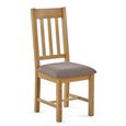 Mallory Slatted Back Dining Chair - Set of 2 - Oak