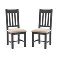 Bordeaux Dining Chair - Set of 2 - Grey