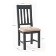 Bordeaux Dining Chair - Set of 2 - Grey