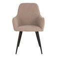 Harbo Dining Chair - Set of 2 - Beige - Boucle Fabric