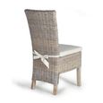 Elbing Dining Chair - Grey Rattan - Set of 2
