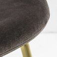 Clearance - Flanagan Dining Chair - Set of 2 - Chocolate Brown Velvet Fabric - A600