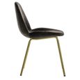 Clearance - Flanagan Dining Chair - Set of 2 - Chocolate Brown Velvet Fabric - A600