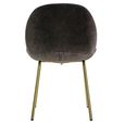 Clearance - Flanagan Dining Chair - Set of 2 - Chocolate Brown Velvet Fabric - A600