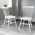 Riano Dining Chair - Set of 2 - White - Spindle