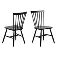 Riano Dining Chair - Set of 2 - Black - Spindle