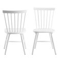 Riano Dining Chair - Set of 2 - White - Spindle