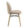 Sophia Dining Chair - Set of 2 - Beige Fabric