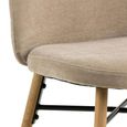 Sophia Dining Chair - Set of 2 - Beige Fabric