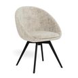 Tenna Swivel Dining Chair - Set of 2 - Sand Fabric