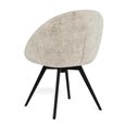 Tenna Swivel Dining Chair - Set of 2 - Sand Fabric