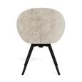 Tenna Swivel Dining Chair - Set of 2 - Sand Fabric