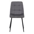 Axel Dining Chair - Set of 2 - Grey Fabric