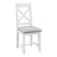 Lundy Dining Chair - Set of 2 - Crossback - White Painted