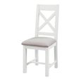 Lundy Dining Chair - Set of 2 - Crossback - White Painted