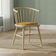 Twyford Dining Chair - Set of 2 - Mustard Curved