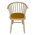 Twyford Dining Chair - Set of 2 - Mustard Curved