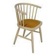 Twyford Dining Chair - Set of 2 - Mustard Curved