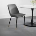 Delaunay Dining Chair - Set of 2 - Grey Fabric