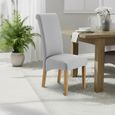 Rio Dining Chair - Set of 2 - Grey Fabric