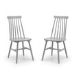 Alassio Dining Chair - Set of 2 - Spindle Back - Grey