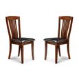 Canterbury Dining Chair - Set of 2 - Brown Wood