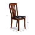 Canterbury Dining Chair - Set of 2 - Brown Wood