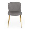 Harper Dining Chair - Set of 2 - Grey Fabric