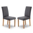 Hastings Dining Chair - Set of 2 - Grey Fabric