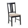 Hilton Dining Chair - Set of 2 - Black Wood