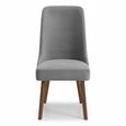 Huxley Dining Chair - Set of 2 - Grey Fabric