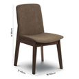 Kensington Dining Chair - Set of 2 - Walnut Fabric