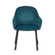 Lima Dining Chair - Set of 2 - Teal Fabric