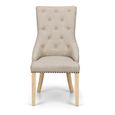 Loire Dining Chair - Set of 2 - Oatmeal Fabric