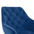 Lorenzo Dining Chair - Set of 2 - Blue Fabric