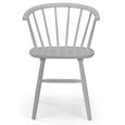 Modena Dining Chair - Set of 2 - Spindle Back - Grey