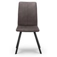 Monroe Dining Chair - Set of 2 - Grey Fabric
