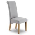 Rio Dining Chair - Set of 2 - Grey Fabric
