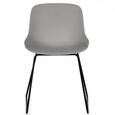Rocco Dining Chair - Set of 2 - Light Grey Plastic