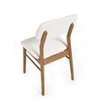 Theia Dining Chair - Set of 2 - White Boucle Fabric