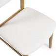 Theia Dining Chair - Set of 2 - White Boucle Fabric